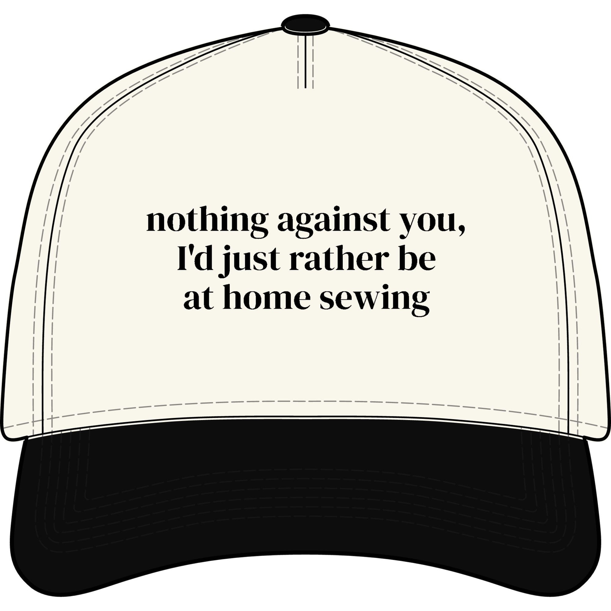 Rather Be Sewing Two-Tone Cap