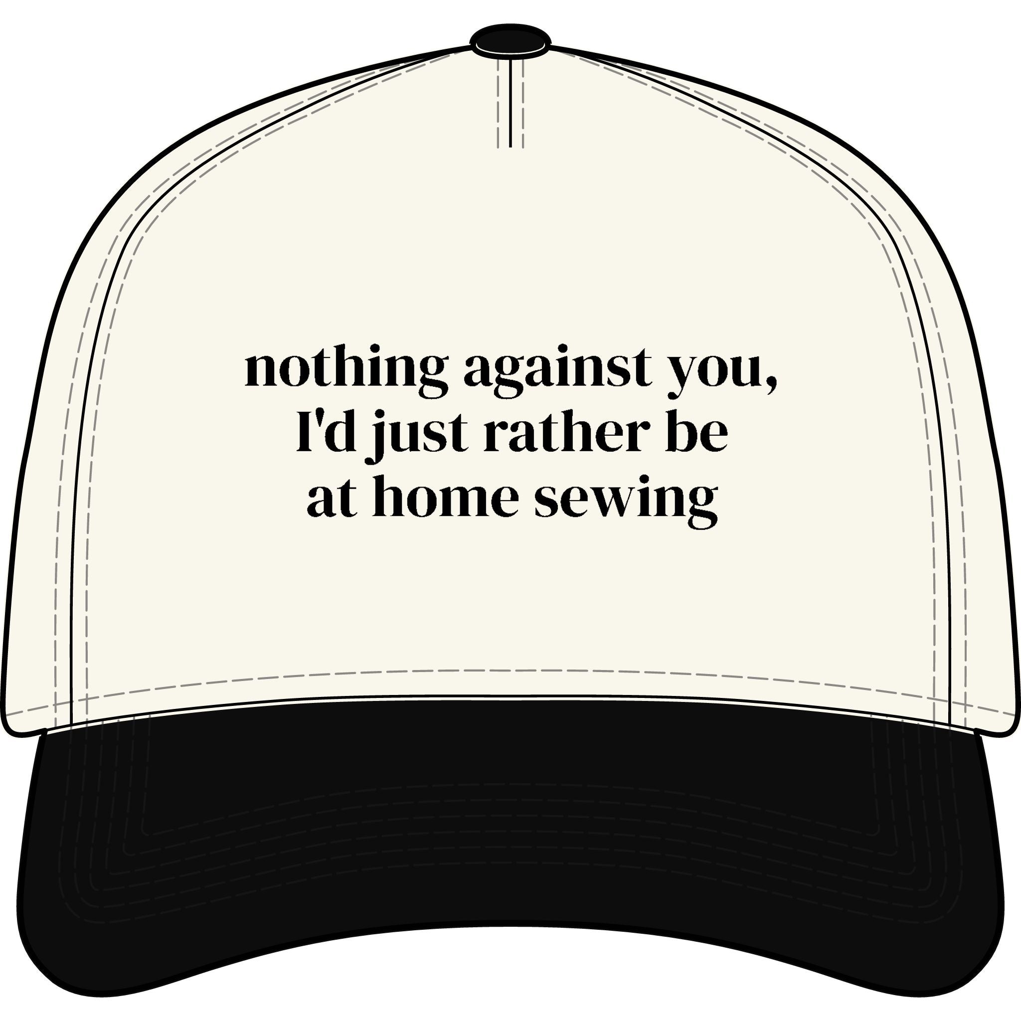 Rather Be Sewing Two-Tone Cap