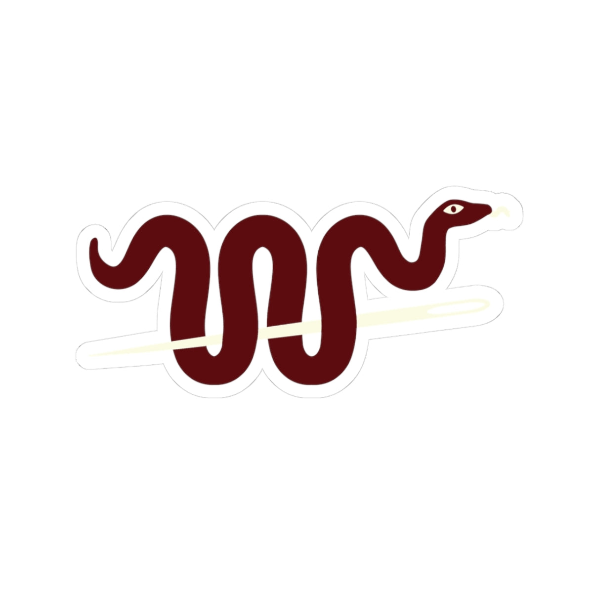 Snakey Needle Sticker