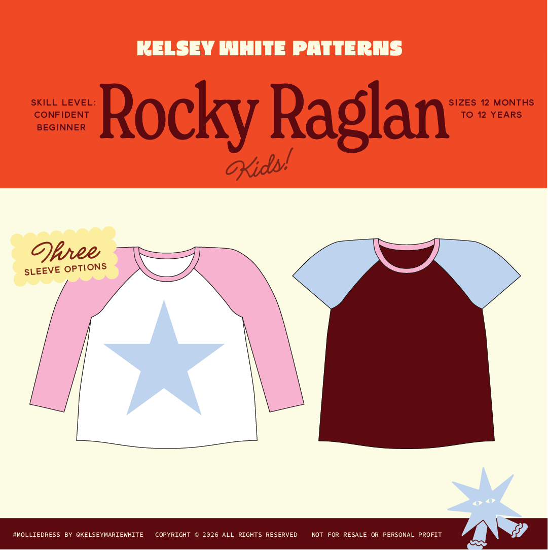 Rocky Raglan Pattern - Kids Sizing