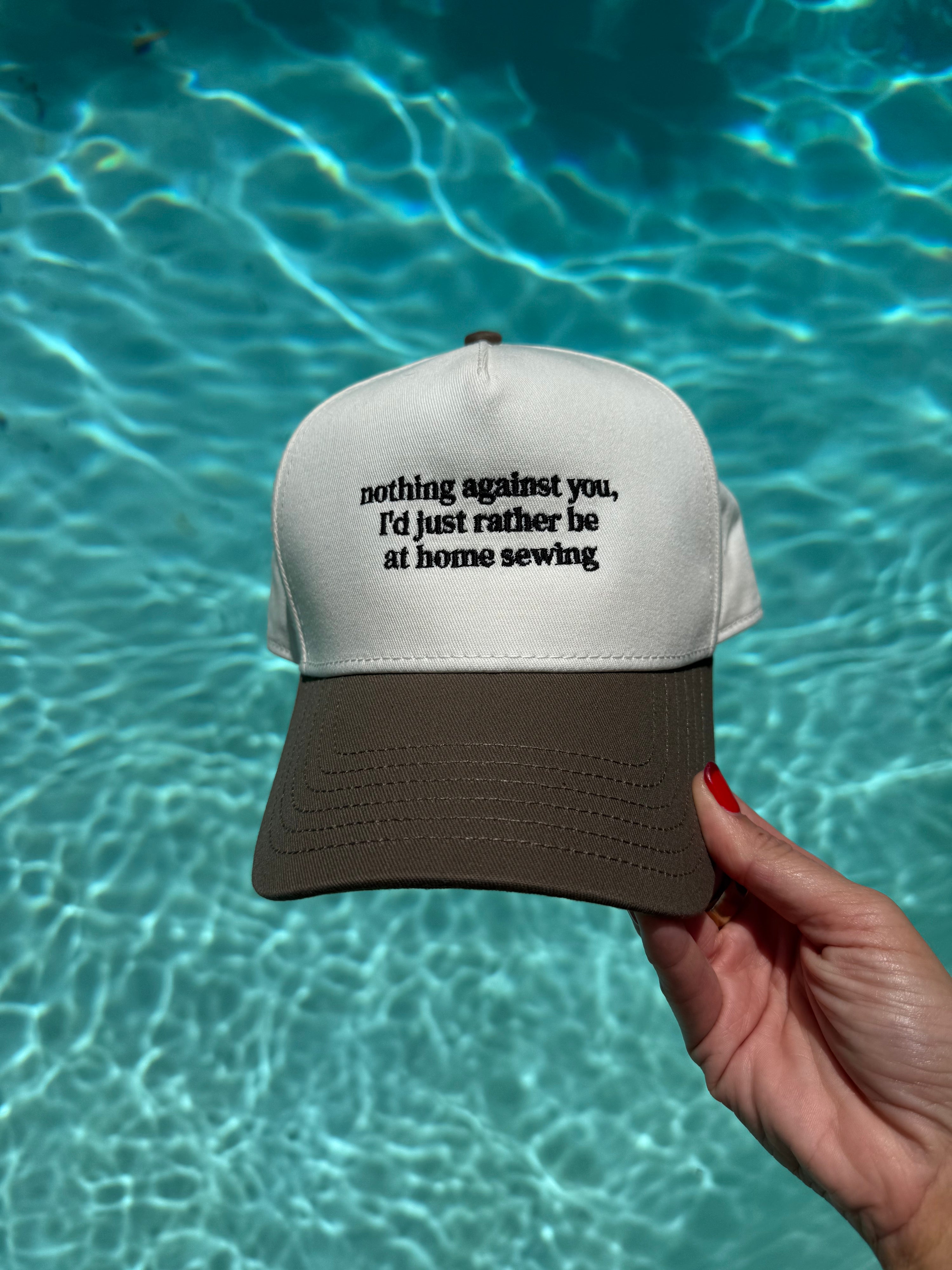 Rather Be Sewing Two-Tone Cap