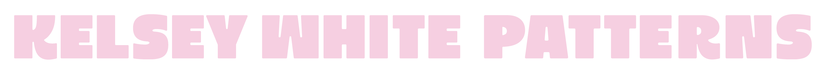 KELSEY WHITE PATTERNS