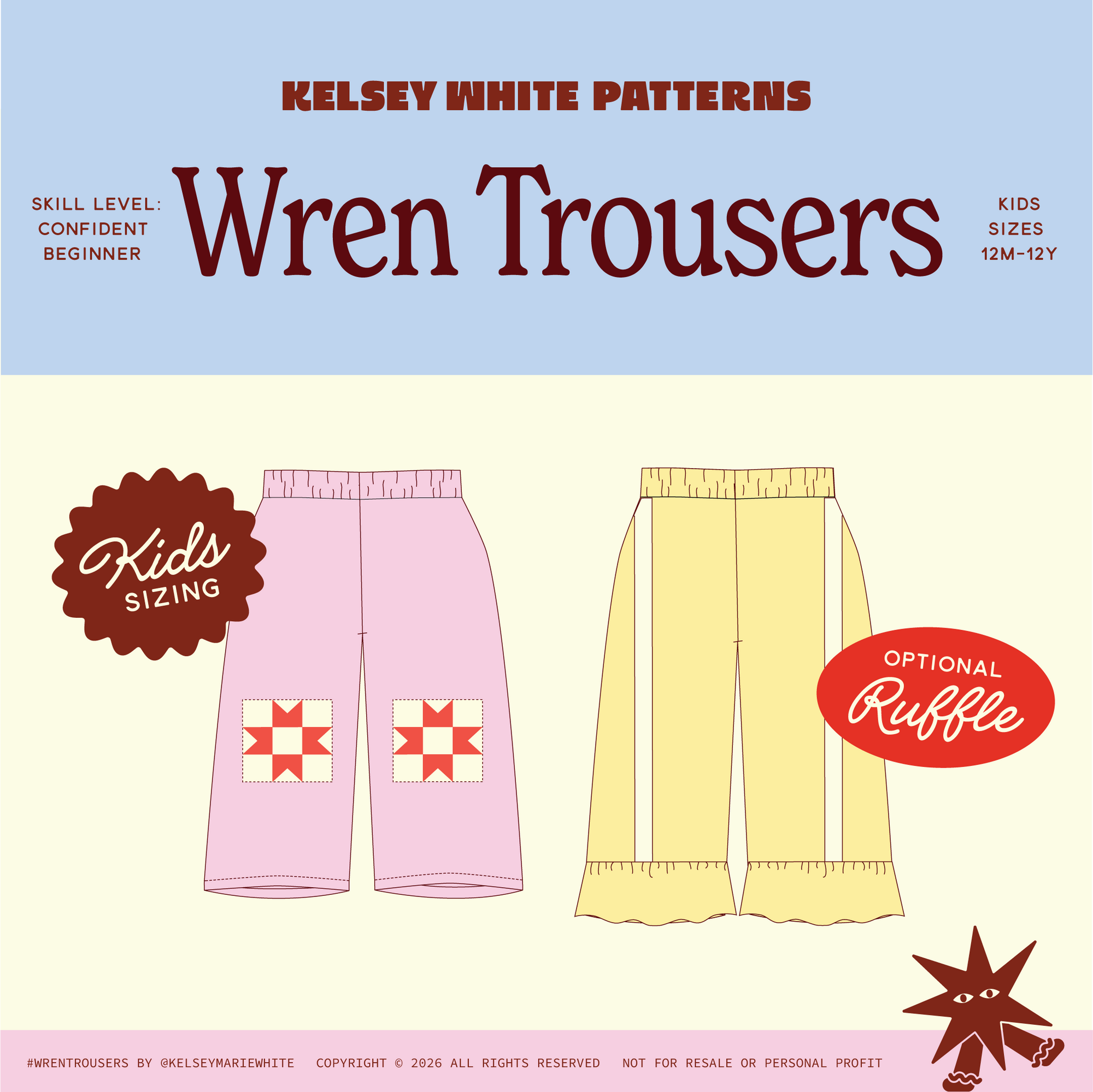 Wren Trousers Pattern